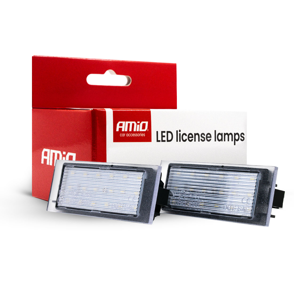 DACIA, MERCEDES-BENZ, NISSAN, OPEL, RENAULT LED numura zīmes lukturi CLP23 AMIO-04566 DACIA, MERCEDES-BENZ, NISSAN, OPEL, RENAULT LED numura zīmes lukturi CLP23 AMIO-04566