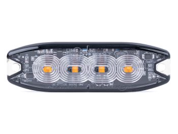LED brīdinājuma lampa 4 LED R65 R10 12-24V AMIO-02298