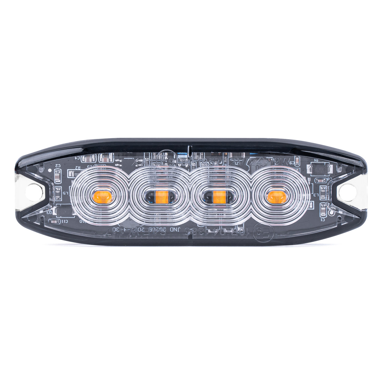LED brīdinājuma lampa 4 LED R65 R10 12-24V AMIO-02298 LED brīdinājuma lampa 4 LED R65 R10 12-24V AMIO-02298