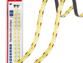 Elastīgas LED COB lentes, baltas 2x30 cm 12V AMIO-04569
