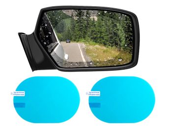 Atpakaļskata spoguļa pretsvīšanas un ūdens atgrūšanas plēve 135x95mm 2 gab. AMIO-02378
