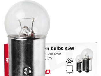 Halogēna spuldzes R5W BA15s 12V 10 gab. AMIO-01485