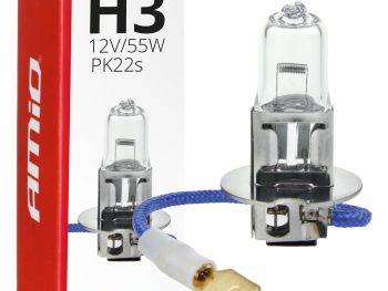 Halogēna spuldze H3 12V 55W AMIO-01478