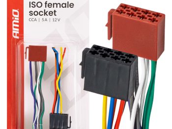 ISO FEMALE ligzda CCA 5A 12V AMIO-04444