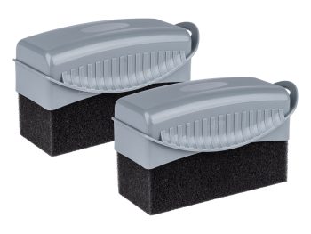 Automašīnu riepu aplikators plastmasas korpusā, mīksts sūklis 2 gab. AMIO-04019