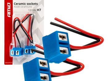 Keramikas ligzdas, leņķveida, 2 gab., H7 AMIO-03055