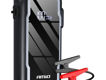 Pārnēsājams 3in1 palaišanas starteris/LED/ārējā akumulators 12V 1600A AMIO-04678