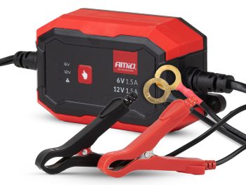 Digitālais akumulatora lādētājs AGM GEL STD LiFePo4 MAX 1,5A 6/12V AMIO-04526