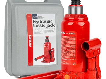 Hidrauliskais domkrats 10T, PVC kaste AMIO-04184