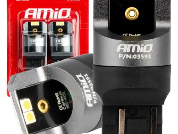 LED W21/5W PRO sērijas CANBUS 12/24V AMIO-03591