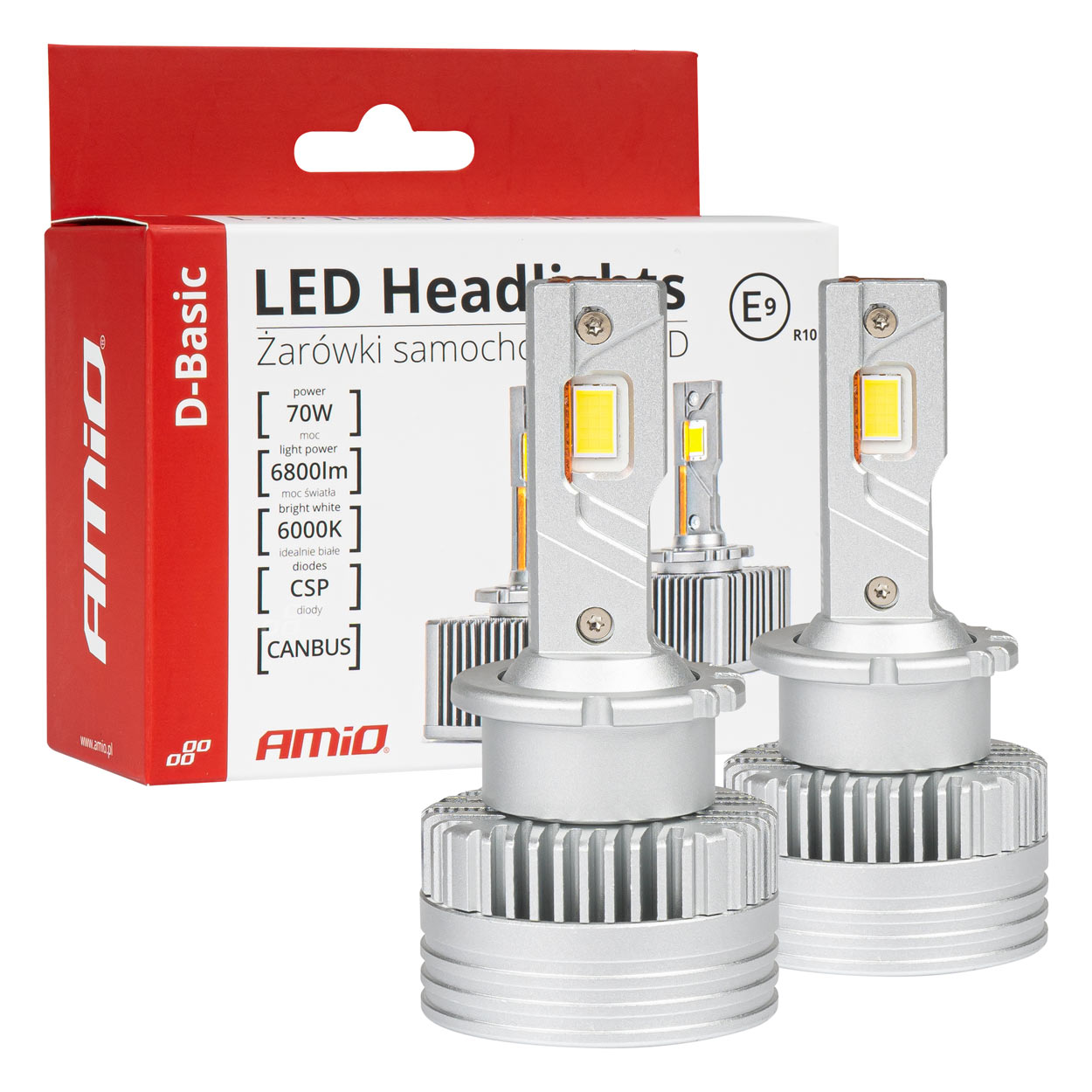 LED D4S/D4R priekšējie lukturi D-Basic sērijas Canbus AMIO-03629 LED D4S/D4R priekšējie lukturi D-Basic sērijas Canbus AMIO-03629