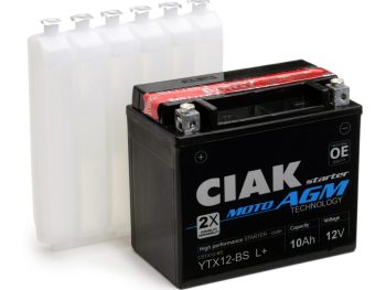 CIAK Moto AGM akumulators 12V 11Ah L+CSTZ12S (YTX12A-BS)