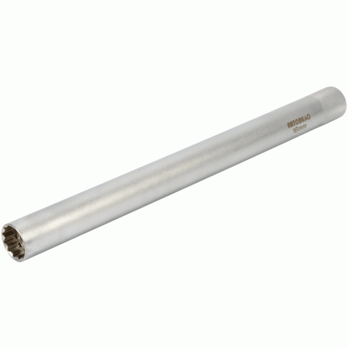 Īpaši gara aizdedzes sveču uzgalis 3/8" 16mm 12PT AMIO-39096 Īpaši gara aizdedzes sveču uzgalis 3/8" 16mm 12PT AMIO-39096