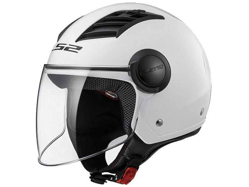 LS2 OF562 AIRFLOW LONG, MOTO ĶIVERE, balta spīdīga LS2 OF562 AIRFLOW LONG, MOTO ĶIVERE, balta spīdīga