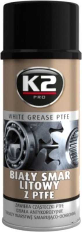 Smērviela K2 PTFE BALTĀ Smērviela 400ml Smērviela K2 PTFE BALTĀ Smērviela 400ml