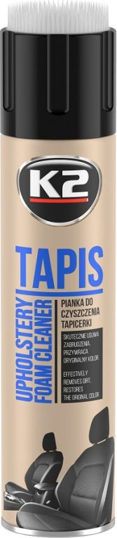Paklāju un sēdekļu tīrīšanas līdzeklis ''TAPIS'' aerosols ar birsti 600ml. Paklāju un sēdekļu tīrīšanas līdzeklis ''TAPIS'' aerosols ar birsti 600ml.