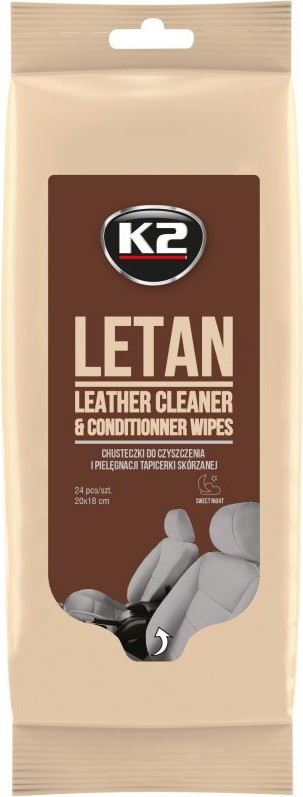 K2 LETANS mitrās salvetes ādai K2 LETANS mitrās salvetes ādai