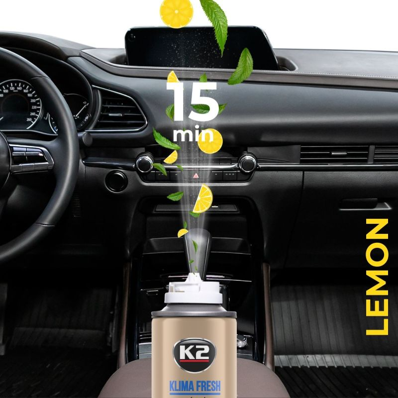 Gaisa kondicioniera tīrīšanas līdzeklis K2 "KLIMA FRESH" CITRONS Gaisa kondicioniera tīrīšanas līdzeklis K2 "KLIMA FRESH" CITRONS - Image 8