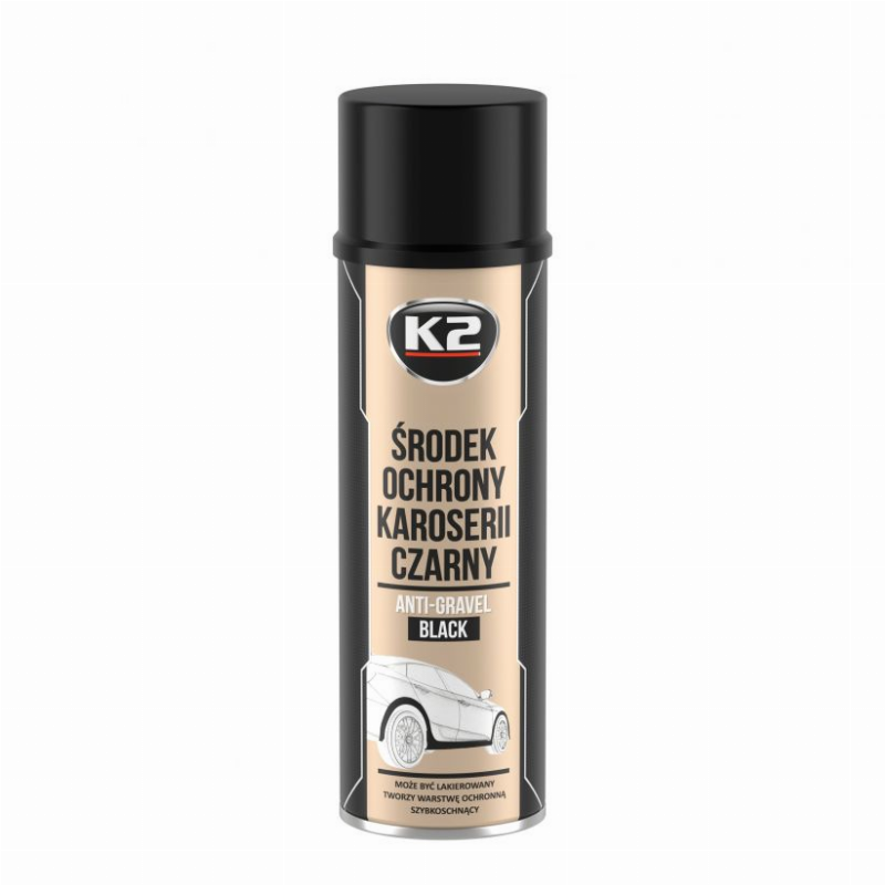 K2 "ANTI-GRAVEL" 500ML MELNS SMIDZINĀTĀJS K2 "ANTI-GRAVEL" 500ML MELNS SMIDZINĀTĀJS