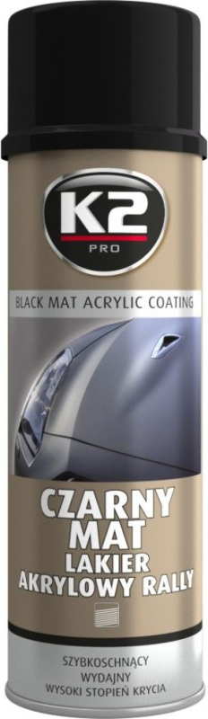 Akrila matētā krāsa K2 melna matēta 500 ml aerosols Akrila matētā krāsa K2 melna matēta 500 ml aerosols