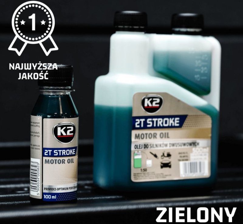 DIVTAKTU K2 PUSSINTĒTISKĀ EĻĻA 100ML ZAĻA DIVTAKTU K2 PUSSINTĒTISKĀ EĻĻA 100ML ZAĻA - Image 2