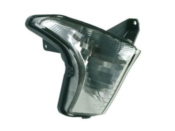 Moto pagrieziena rādītājs, priekšā, kreisā puse, caurspīdīgs HONDA XL 650 2005-2005