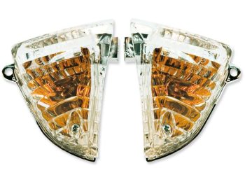 Moto pagrieziena rādītājs, aizmugurē, kreisā puse, caurspīdīgs SUZUKI GSX-R 600/750 2006-2007