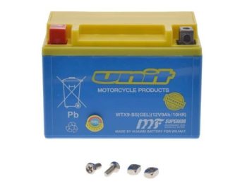 Akumulators moto 8Ah 120A GEL WM WTX9-BS (YTX9-BS)