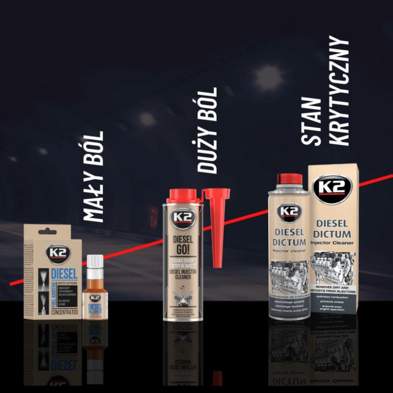 DĪZEĻA SPRAUSLU TĪRĪTĀJS "DIESEL GO!" 250ML K2 AK10321 DĪZEĻA SPRAUSLU TĪRĪTĀJS "DIESEL GO!" 250ML K2 AK10321 - Image 3