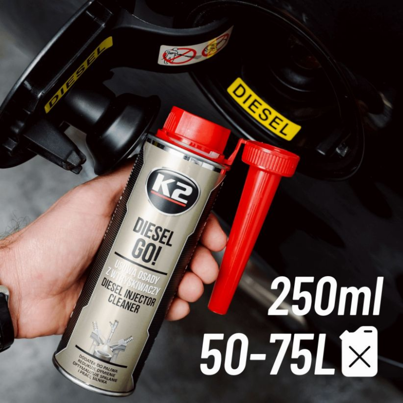 DĪZEĻA SPRAUSLU TĪRĪTĀJS "DIESEL GO!" 250ML K2 AK10321 DĪZEĻA SPRAUSLU TĪRĪTĀJS "DIESEL GO!" 250ML K2 AK10321 - Image 5