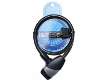 Velo slēdzene ar trosi 10x650mm