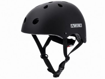 BMX riteņbraukšanas ķivere melna matēta AWINA MOON