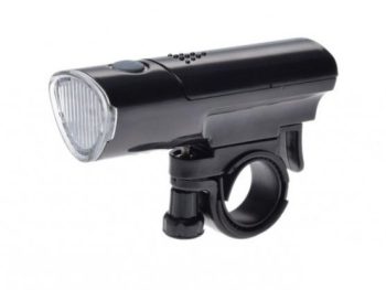 Priekšējais velo lukturis: 5 LED ar baterijām