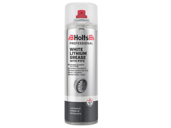 HOLTS balta litija smērviela ar PTFE aerosols 500 ml HOLTS balta litija smērviela ar PTFE aerosols 500 ml