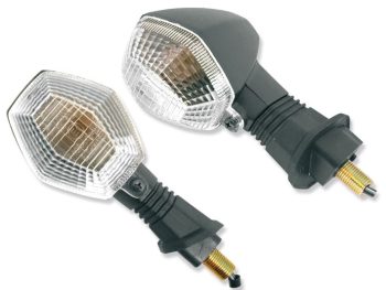 Moto pagrieziena rādītājs, priekšā, kreisā puse, caurspīdīgs SUZUKI DL 650/1000 2009-2011
