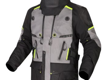 LS2 Apollo VĪRIEŠU MOTO JAKA - pelēka H-V dzeltena