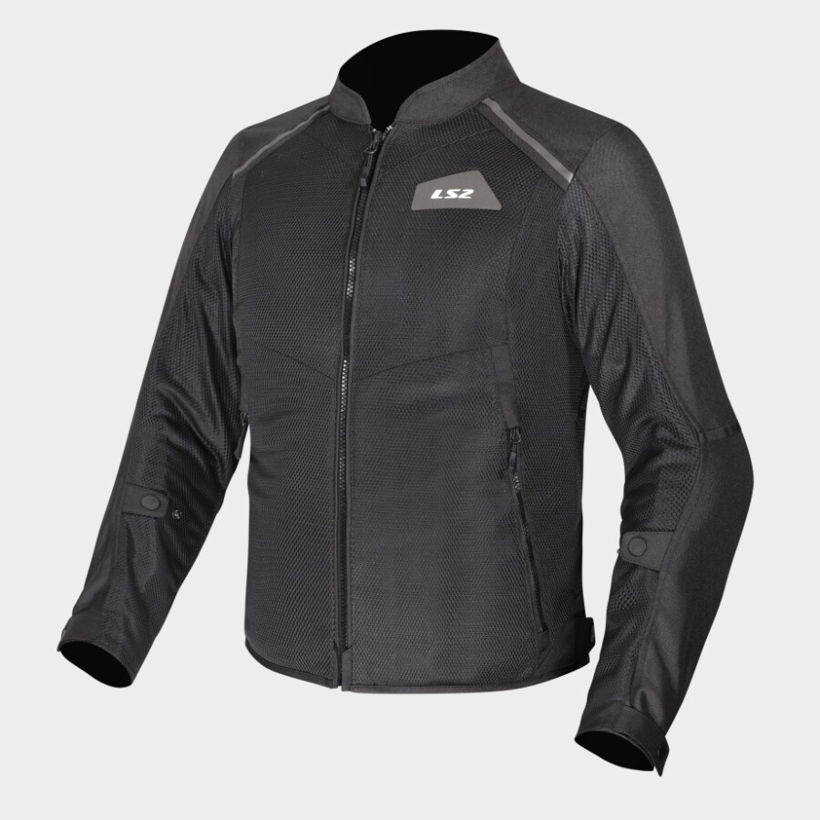 LS2 BREEZE vīriešu moto jaka, melna LS2 BREEZE vīriešu moto jaka, melna