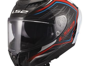 LS2 FF807 DRAGON SUBIC, MOTO ĶIVERE, balta, zila, sarkana