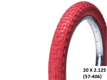 VELOSIPĒDA RIEPA BMX 20 X 2.125 (57-406) AWINA SARKANA