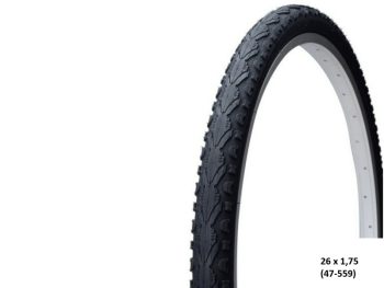 VELOSIPĒDA RIEPA 26 x 1,75 (47-559) Black Cat OARB2606