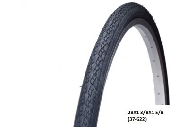 VELOSIPĒDA RIEPA 28X1 3/8X1 5/8 (37-622) VRB118 BK