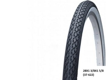 VELOSIPĒDA RIEPA 28X1 3/8X1 5/8 (37-622) VRB028 balta līnija mala