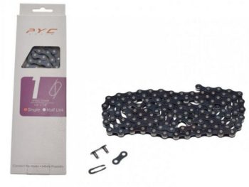 1 ātruma velosipēda ķēde, 112 posmi, 1/2" x 1/8"