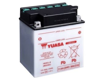 Akumulators SKĀBE/STARTA 12V 31,6Ah 300A Labais+ 168x132x192.2R YUASA YB30CL-B
