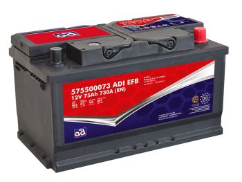 Auto akumulators AD 75Ah 730A EFB