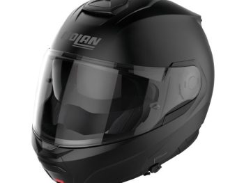 FLIP-UP MOTO ĶIVERE NOLAN N100-6 CLASSIC N-COM 10 MELNA/MATĒTA, M LEXAN
