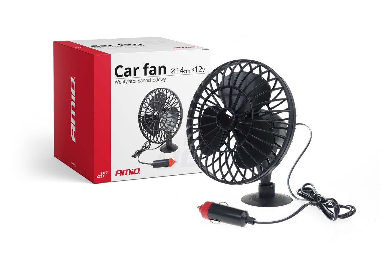 Automašīnas ventilators ar piesūcekni mini FAN 12V AMIO-02235 Automašīnas ventilators ar piesūcekni mini FAN 12V AMIO-02235
