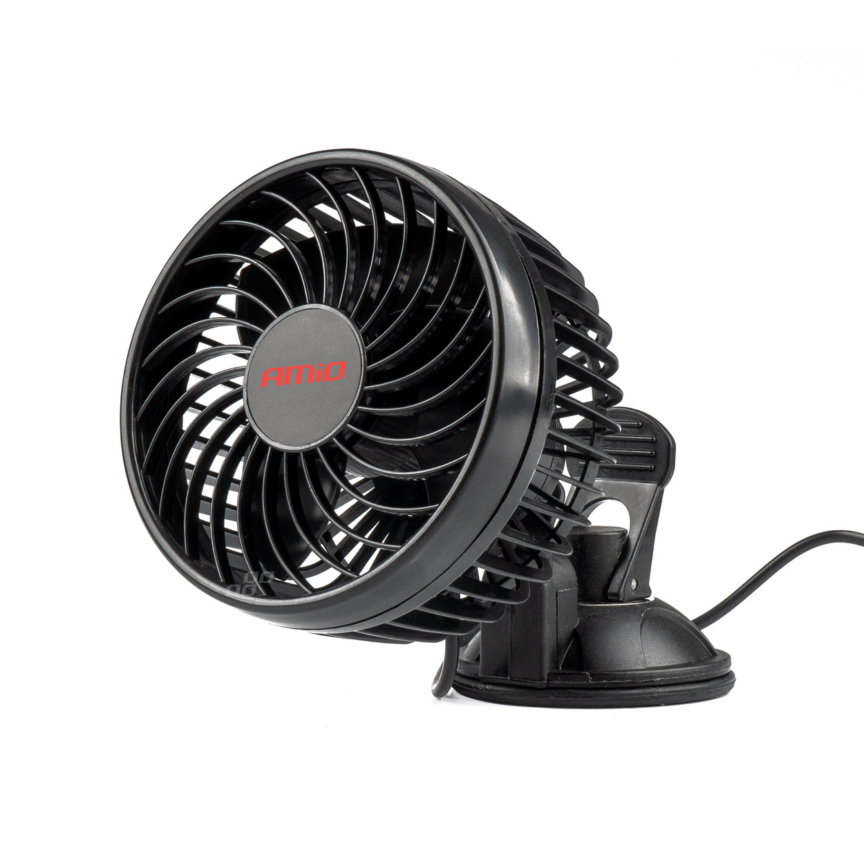 Automašīnas ventilators ar piesūcekni 4,5" 12V AMIO-03001 Automašīnas ventilators ar piesūcekni 4,5" 12V AMIO-03001