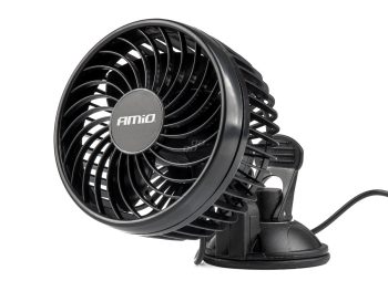 Automašīnas ventilators ar piesūcekni 4,5" 24V AMIO-03002