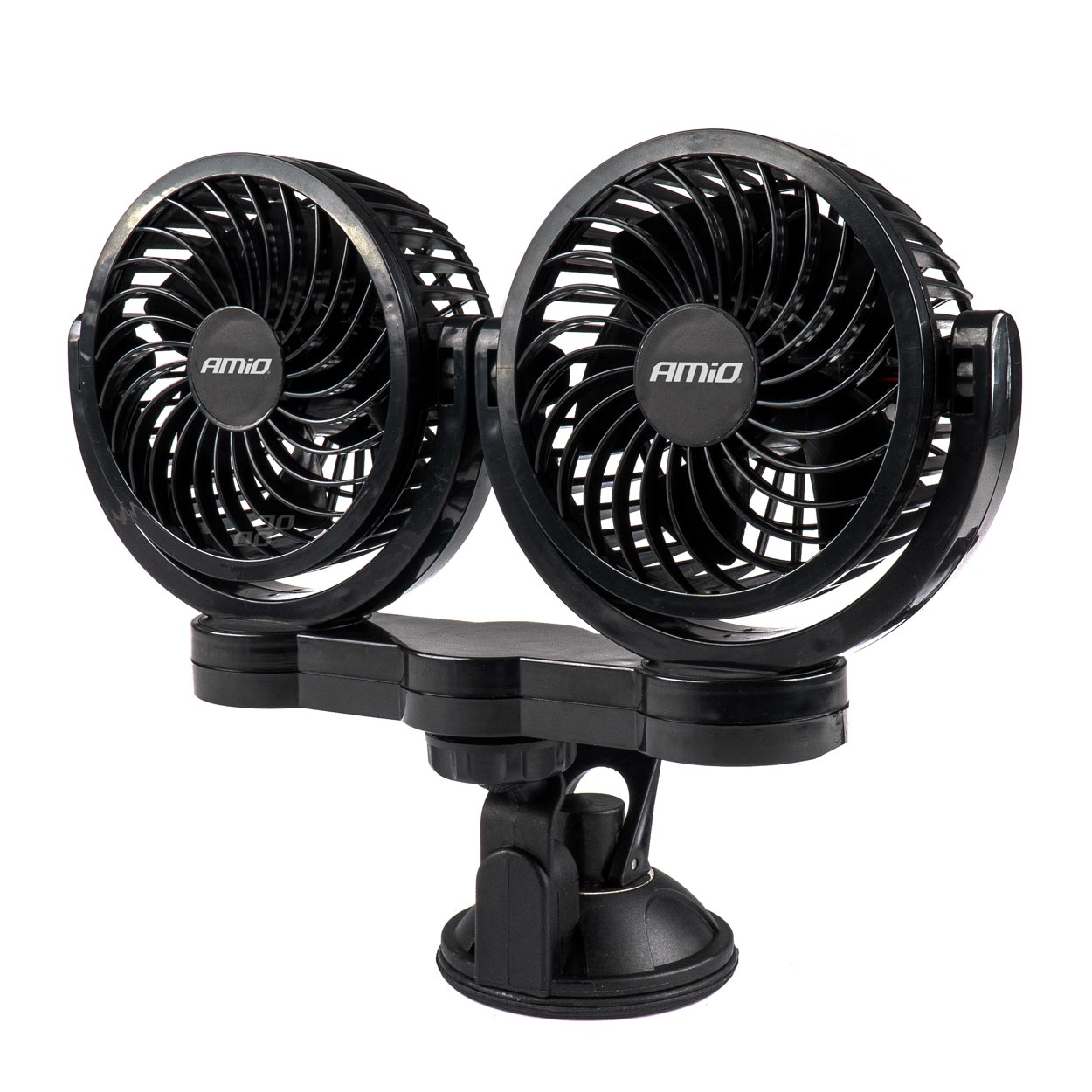 Automašīnas ventilators ar piesūcekni 2x4" 24V AMIO-03011 Automašīnas ventilators ar piesūcekni 2x4" 24V AMIO-03011